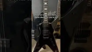 Easy Black Metal Guitar Chords  #blackmetal #guitar #metal