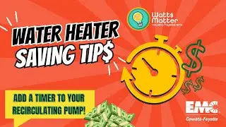 Heating up savings with a water heater recirculation pump timer