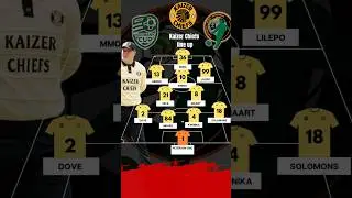 Kaizer Chiefs starting line up vs Orlando Pirates in the Nedbank Cup final #keyonayarona #kaizer