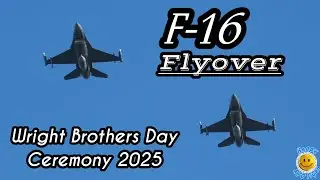 122nd Aviation Anniversary (Wright Brothers Memorial Ceremony)-180th Fighter Wing F-16 Flyover, 