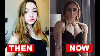 Anna Scholz body transformation. Muscle transformation from 2015 to 2019. Then and now.