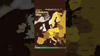 Europe&rsquo;s Tobacco Use By Country || #europe #france #germany #uk #india #tobaccocontrol #china #usa