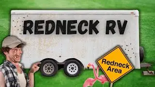 River Camping in a REDNECK CAMPER with my wife and Kids!!!