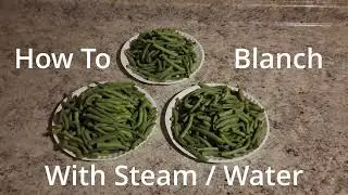How To Blanch Green Beans With Steam or Water