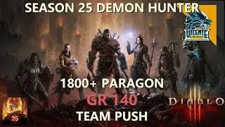 Diablo III - S25 - Demon Hunter Greater Rift 140 - Team Push