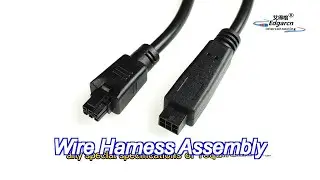 red 24awg wire harness assembly with oem / odm services for auto