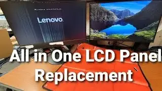 All In One (AIO) Lenovo ThinkCentre How to Replace LCD Screen Panel and MOTHERBOARD ❌️🖥❌️