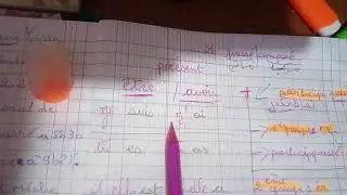 conjugaison passé composé 5ap/cem  مراجعة اختبار الفرنسية