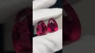 Pear Drop Shape Rubellites ❤️