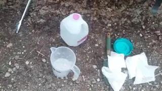 Part 2 Finding Bigfoot tracks and making plaster cast April 26th 2018 in Arkansas