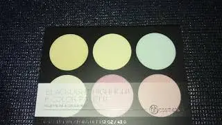 Swatching BH Cosmetics black light highlighter palette