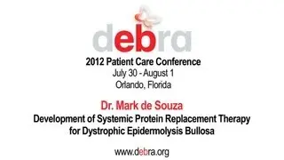 Dr. Mark de Souza - DebRA of America 2012 Patient Care Conference