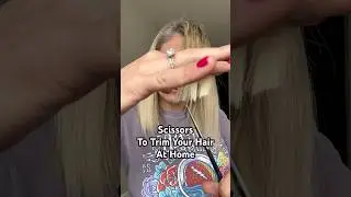 ✂️ Cutting My Own Hair with the HairDresser Scissors 👀 #shorts #review #scissors #cutyourownhair