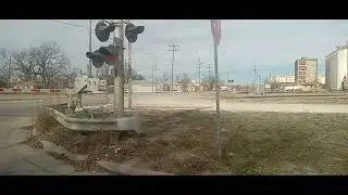 UP 5958 AC44CW  8105 ES44AC-H Continuous Welded Rail Train Hutchinson KS UP Herington Subdivision