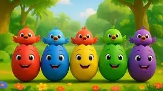 Colorful Eggs Surprise 🚗🥚 | Learn Colors with Cars & Bunny | Fun Nursery Rhyme for Kids