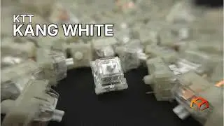 KTT Kang White Switch Sound Test | Clacky Linear Typing ASMR | Keyboard Forge