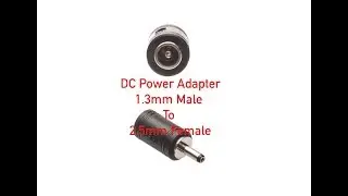 DC Power Male Solder Connector - 1.3mm Male to 2.5mm Female P#1256