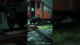 Millipede trying to climb the train #creepy #crawler #millipede #train #track #nature #scary #shorts