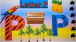 Letter P :Learn the Alphabet P | Letter P Sound | Phonic Sound P song | Ukg, Lkg and Pre school