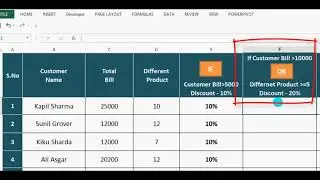 Excel Logical Functions  IF AND OR NESTED IF in Hindi By TeachToeach