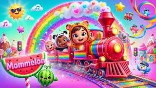 Wheels on the Train Go to Town | @Mommelon Nursery Rhymes & Kids Songs