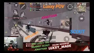 BTR LUXXY 1V4(Luxxy POV) AGAINST SCOUT, MOK ,JONATHAN & NOVA #scout #pubg #pubgmobile