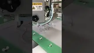 Upholstery Seat cover stitching machine M&aacute;quina de sutura de asiento de bolsa blanda #getonagain