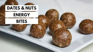 Dates & Nuts Energy Bites | No Cook No Bake Energy Balls | Healthy Dessert Recipe