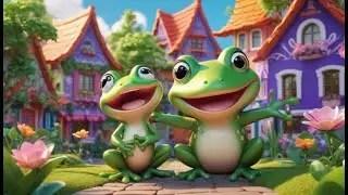 Six Little Froggies Hop Opposites | Learn Opposites for Kids | Fun Froggy Action Song