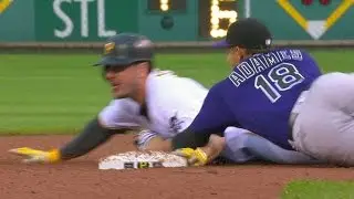 COL@PIT: Wolters throws out Joyce to end 8th inning
