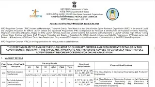 ISRO IPRC Recruitment 2023 | ISRO Propulsion Complex Recruitment 2023 | #Examdrive