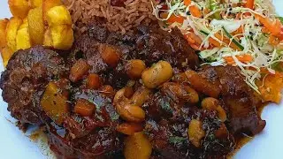 Cooking Poor People Oxtail |Alongside with Some Brown Stew FISH🐟🇯🇲 #MOUTH WATERING