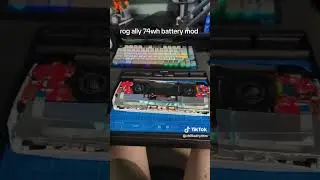 rog ally z1 extreme with 74wh battery mod #fyp #rogally
