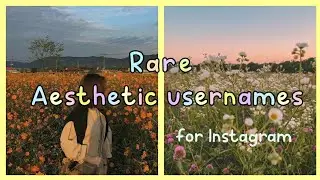 aesthetic usernames || rare aesthetic  usernames 2021 🌱🌧 + collab with moonxie