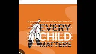 Orange shirt day. We honour the indigenous kids who were taken. 