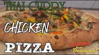 Thai Curry Chicken Pizza - Spicy, flavorful, and INCREDIBLY delicious green curry on a pizza!