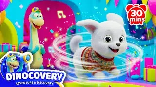 Dinosaur Song - Learn ABCs, Counting & Play With Friends | 30 Mins Kids Songs | Dinocovery