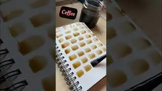 Painting with coffee #coffeedyedpaper for my #artjournal