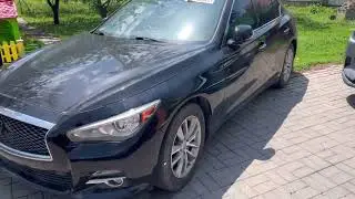 Пришла Infiniti Q50 twin turbo AWD с Copart после вандализма целое авто