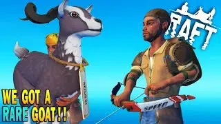 Raft RARE GOAT & MAKING ARMOR + BACKPACK!! Raft Survival Multiplayer Gameplay S2Ep7