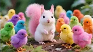 Catch Color Chicken, Cute Chicken, Duck, Rainbow Chicken, Rabbit, Cute Animals