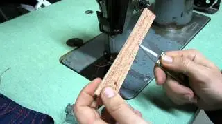 Sewing Demonstration of Singer 44-9 (Walking Foot) Detailed Conversion to Standard & Roller Foot