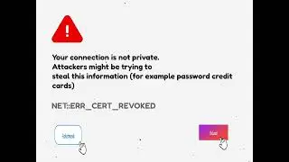 Your connection is not private NET::ERR_CERT_REVOKED