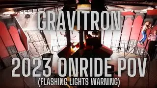 Suomen tivoli Gravitron - 2023 Onride POV (Flashing Lights Warning)