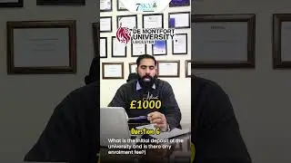 DMU initial deposit and enrollment fee 2025