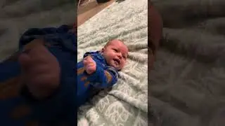 Finding his voice cute newborn baby 🐥 Toddler Daily Life 🧬 #toddlerdailylife