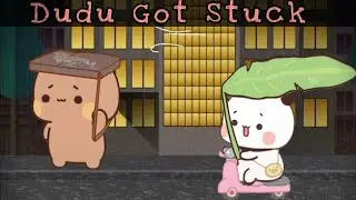 Dudu got stuck in the heavy rain |Bubu came to his rescue⛈️☔| |Peach Goma| |Bubuanddudu|