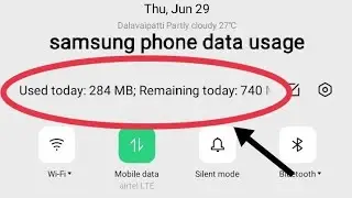 How to enable Data usage notification in Samsung phone | in Tamil| by Jagadeesan #samsung