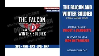 The Falcon and The Winter Soldier (SVG dxf png) Shields with Wings Cut File Cricut Silhouette Vector