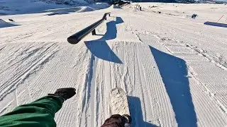 POV: Así está en Navidad un Snowpark en Suiza